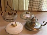 Flat of 4 Oil Lamps