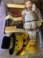 Tote of Assorted Dolls