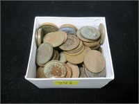 153- Indian Head cents, mixed dates