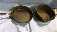 Cast iron Dutch oven & No 3 frying pan, both