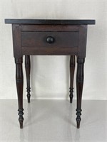 Antique Single Drawer Cherry Stand