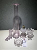 VTG Blush Purple EAPG - Lamp, Vase, Bowl, Cup