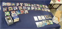 Assortment of Football and Baseball Cards