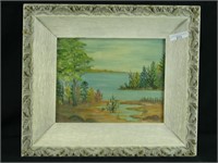 M WILKIE UNTITLED LAKE SCENE O/B