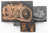 Harley-Davidson Stamps 1"-3.75" W