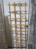 3 -  wooden trellis 6' tall 12" wide