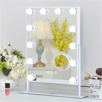 FENCHILIN Lighted Makeup Mirror Hollywood Mirror