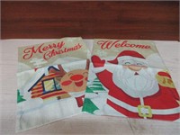 2 Christmas Flags