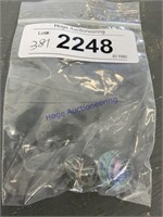 BAG OF 2 MARBLES--CLEAR SWIRL