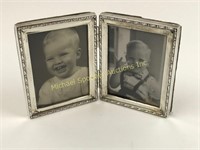 STERLING SILVER DOUBLE PHOT0 FRAME