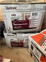 Construction supplies boxes of nails