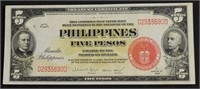1936 CHOICE BU US PHILIPPINES 5 PESOS