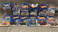 Hot Wheels die cast on cards qty 12