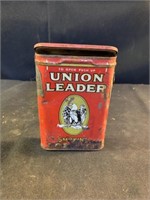 Union leader, smoking, tobacco tin