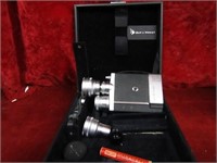 Bell & Howell 16mm movie camera. w/case.