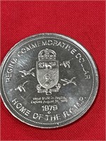 Regina commemorative dollar home of the R.C.M.P