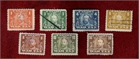 CANADA 7 DIFFERENT WAR TAX REVENUE STAMPS