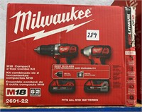 Milwaukee M18 Compact 2 Tool Combo