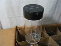 24 count brand new glass Spice Jar w/ Cap