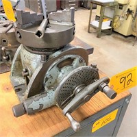 8" VAN NORMAN DIVIDING HEAD w/ 3-Jaw Chuck