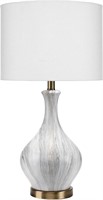 Benjara Table Lamp  Gourd Ceramic  White