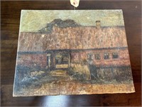 Barn Oil Painting on Canvas