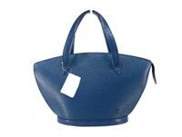 Louis Vuitton Blue Epi Tote Bag