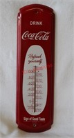 Vintage-style Coca Cola Coke Metal Thermometer