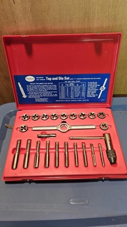 Century Tap and Die Set 24 piece Set in case