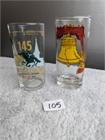 Kentucky derby Glass 2019 & Bicentennial Glass