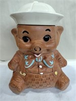 Sailor elephant cookie jar