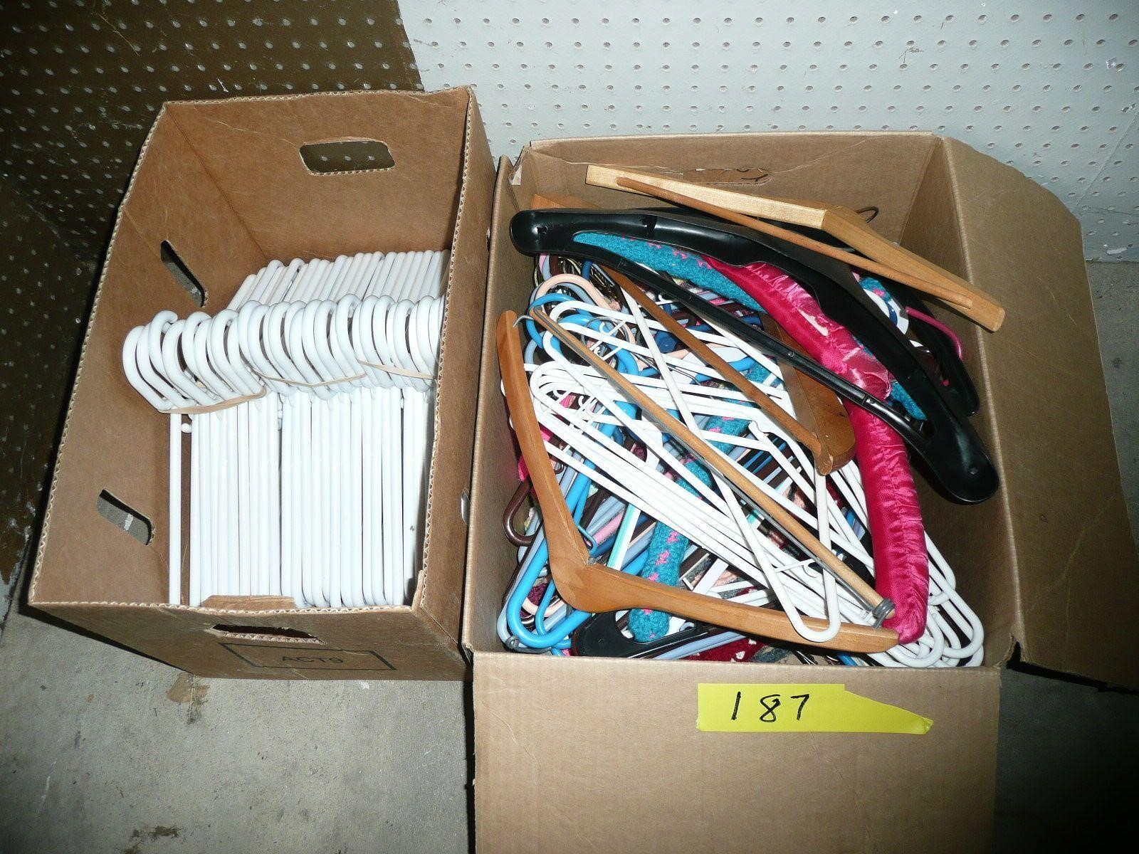 Boxes of Clothes Hangers