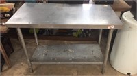 4’ X 2’ Stainless Steel 2 Tier Work Table