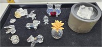 8 SMALL ANIMAL MADE FROM CRYSTALS