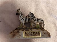 Lionstone Whiskey Zebra Figurines