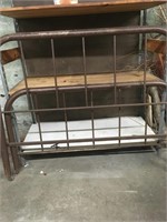 Old iron head and footboard