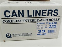 G) 150ct 33 Gallon Can Liners