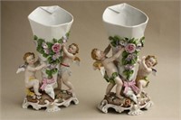 Good Pair of 19th Century Sitzendorf Porcelain