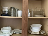 Corelle plates & Pyrex