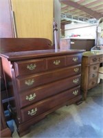 SOLID WOOD CHERRY FINISH 4 DRAWER CHEST