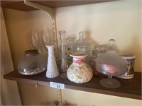 Flower vases and covered candy dishes