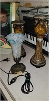lamp and pedestals