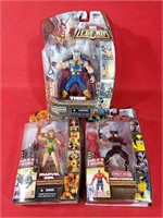 Three Marvel Legends Action Figures
