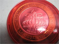Four Queens $10 Red Cap Silver Strike- .999 Silver