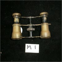 small brass Paris Societe Optique opera glasses