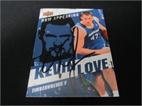 Kevin Love Signed Trading Card RCA COA