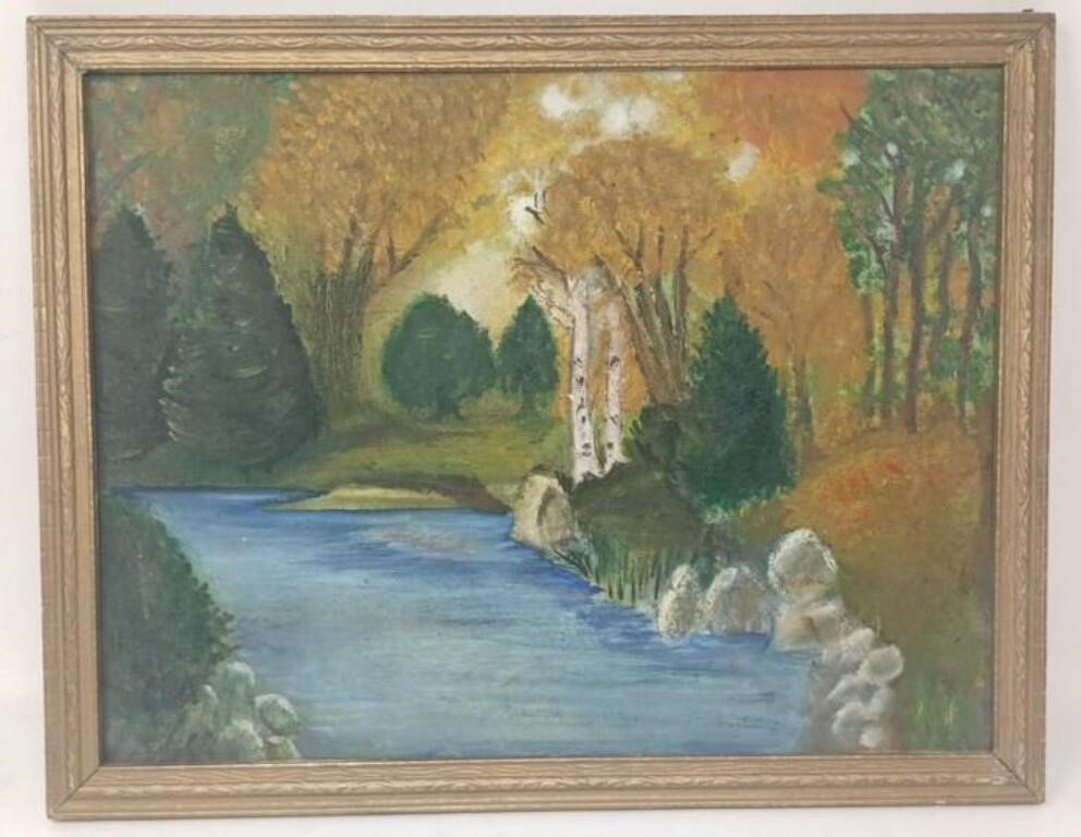 Vintage Framed Painting 11x14