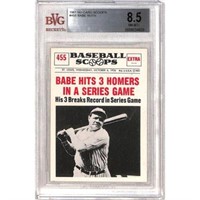 1961 Nu Card Scoops Babe Ruth Bvg 8.5