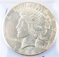 Coin 1926-S Peace Silver Dollar BU