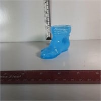 Blue shoe glass